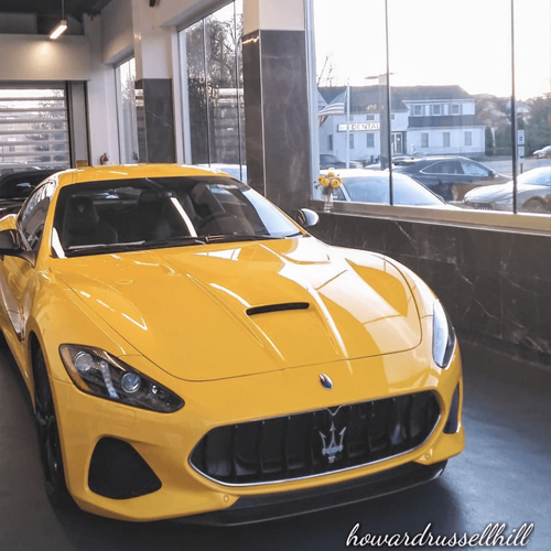 Maserati in yellow