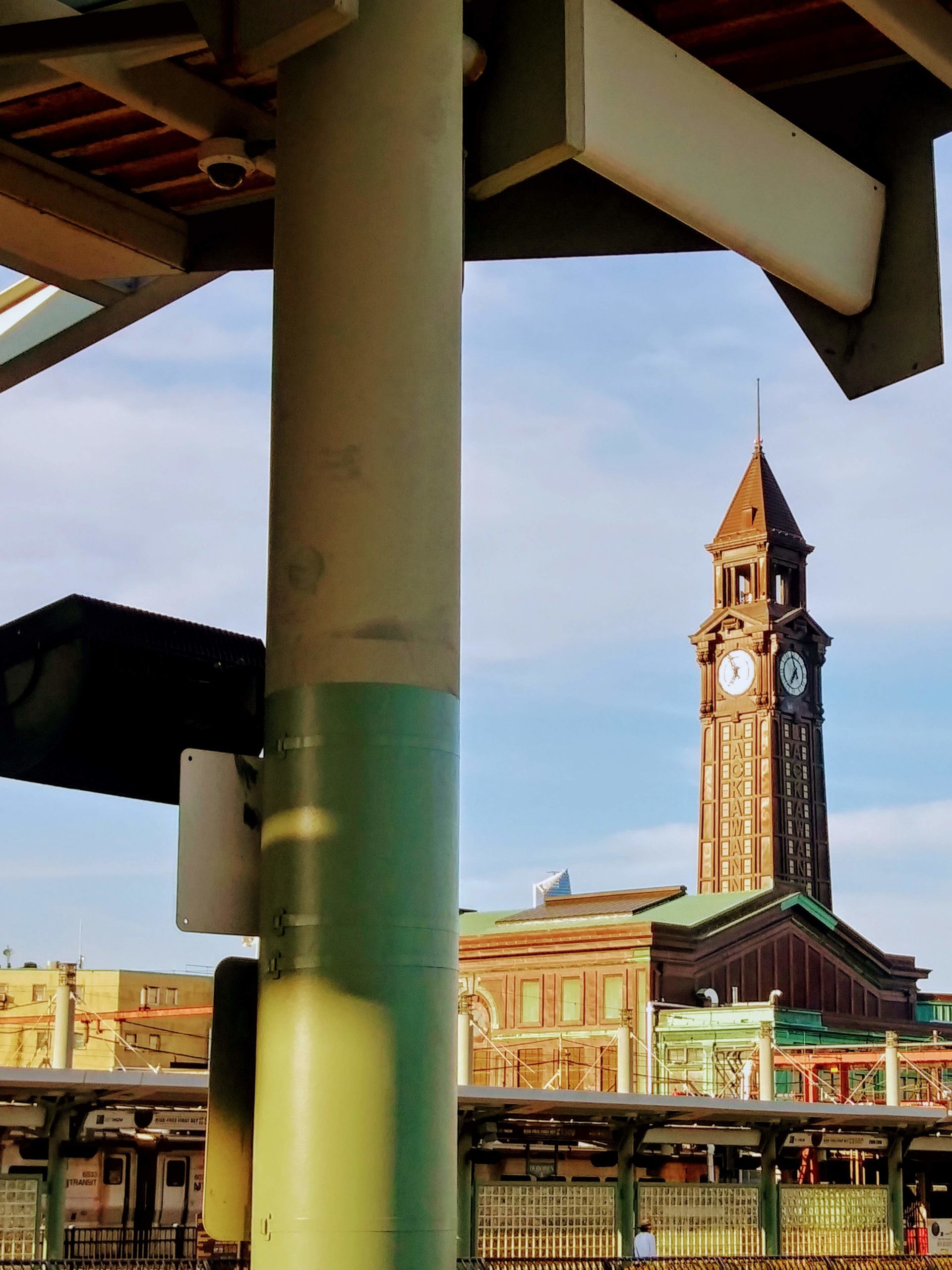 Clock tower and architecture in Hoboken, New Jersey