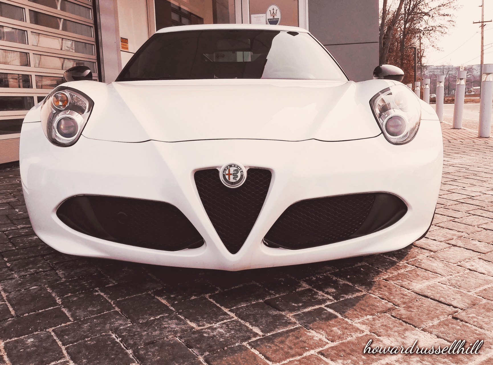 Alfa Romeo luxury car at Maserati dealership