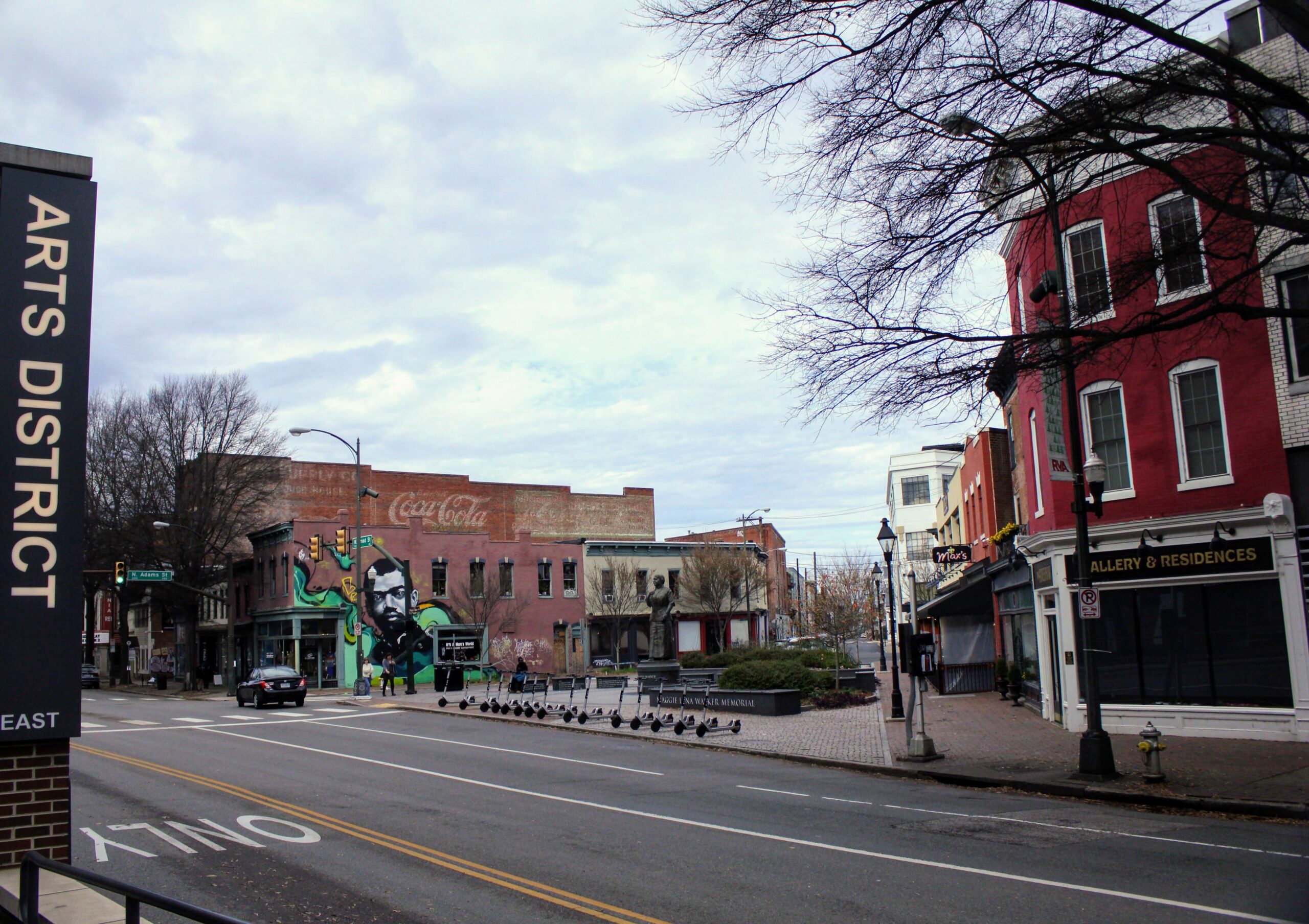 Street view of the Arts District in Richmond VA