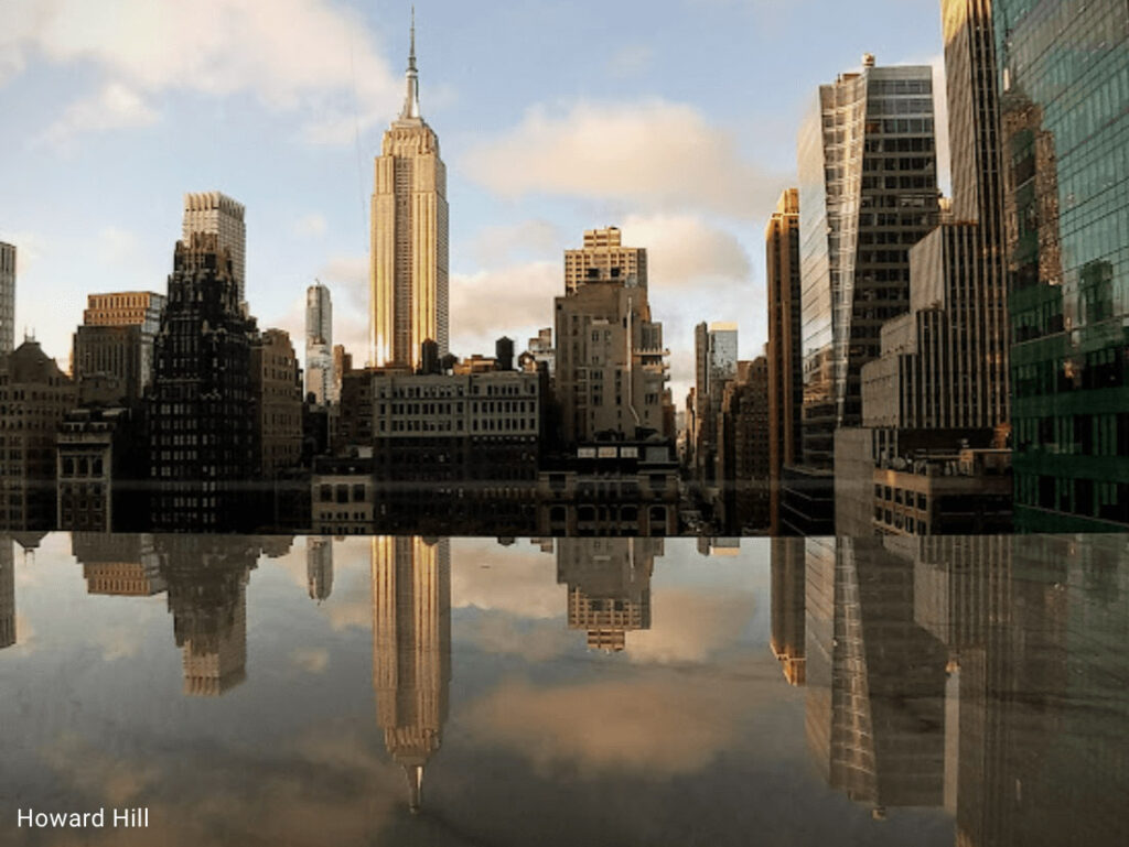 NYC skyline from a luxury apartment